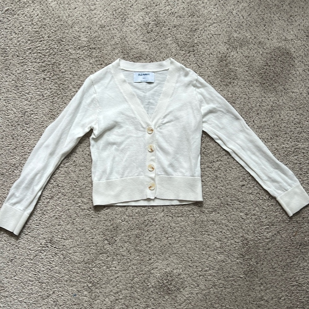 Girls Cropped Sweater - 6/7